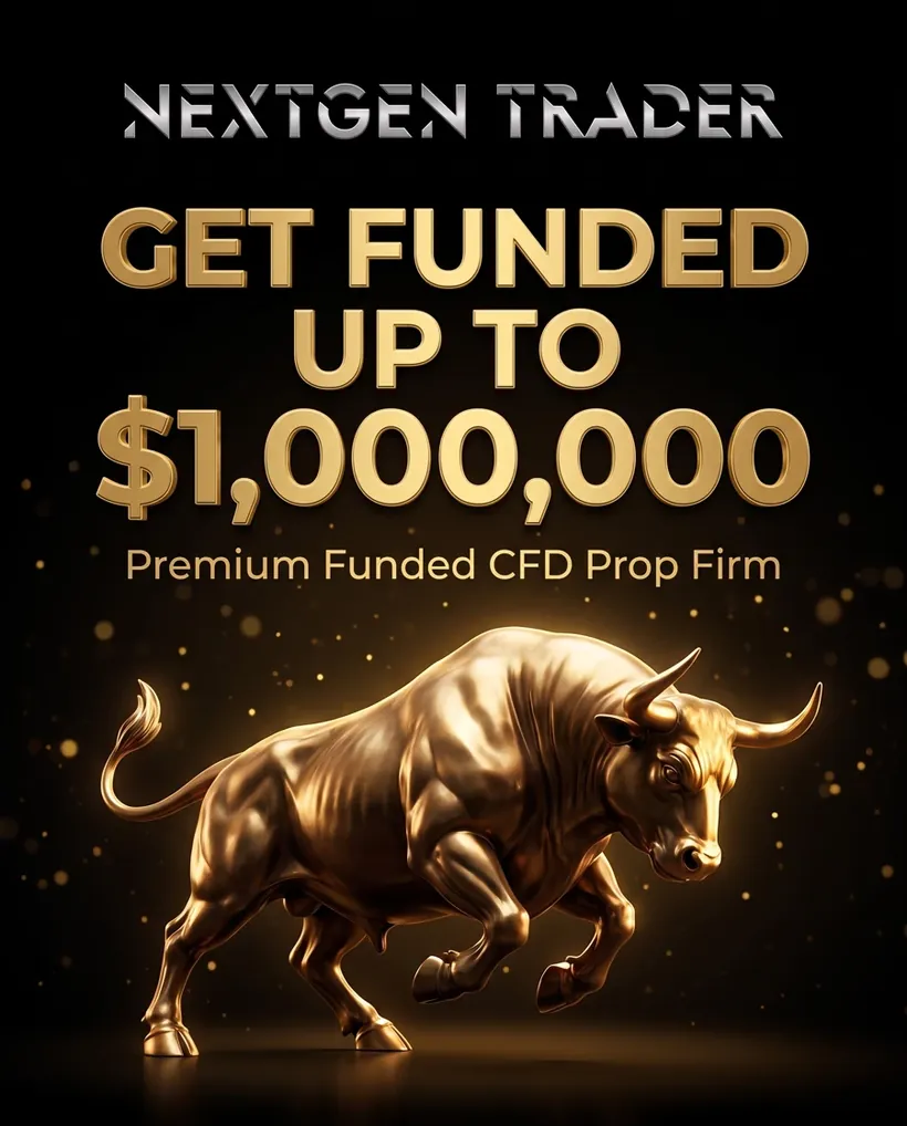 Get funded up to $1,000,000 - NextGen Trader premium funded CFD prop firm